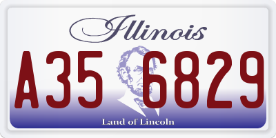 IL license plate A356829