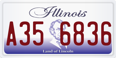 IL license plate A356836