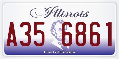 IL license plate A356861