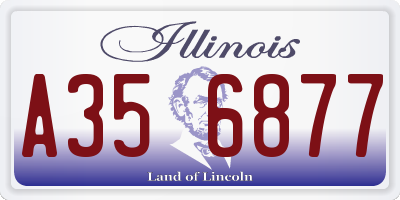 IL license plate A356877