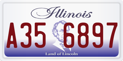 IL license plate A356897