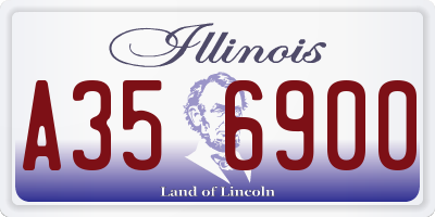 IL license plate A356900