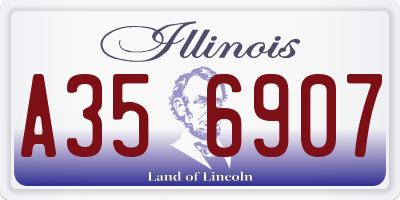 IL license plate A356907
