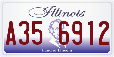 IL license plate A356912