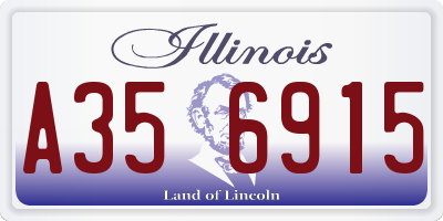 IL license plate A356915