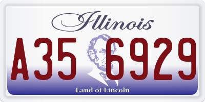 IL license plate A356929