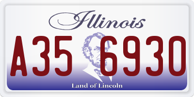 IL license plate A356930