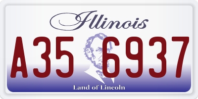 IL license plate A356937