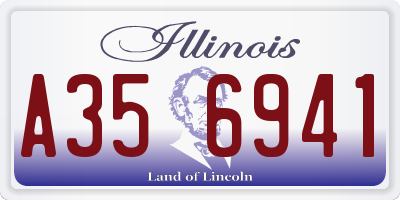 IL license plate A356941