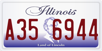 IL license plate A356944
