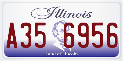 IL license plate A356956
