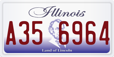 IL license plate A356964