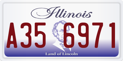 IL license plate A356971