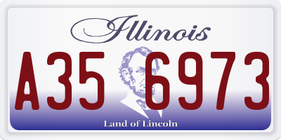 IL license plate A356973