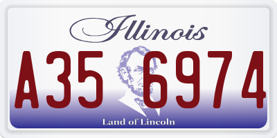 IL license plate A356974