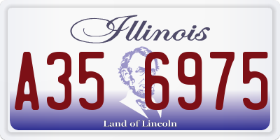 IL license plate A356975