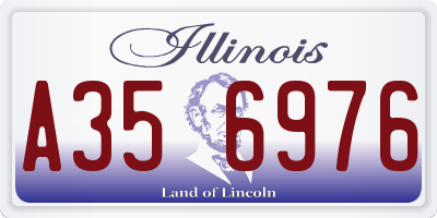 IL license plate A356976