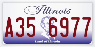 IL license plate A356977