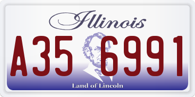 IL license plate A356991