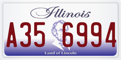 IL license plate A356994