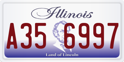 IL license plate A356997