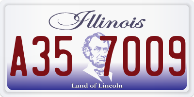 IL license plate A357009