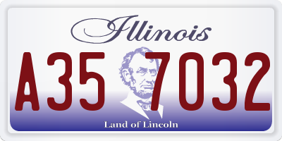 IL license plate A357032