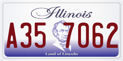 IL license plate A357062