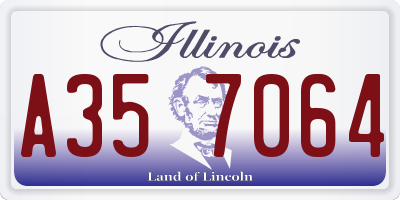 IL license plate A357064