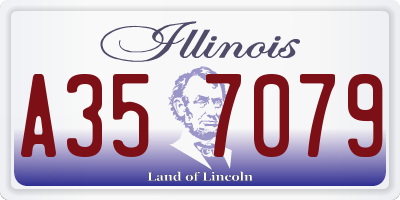 IL license plate A357079