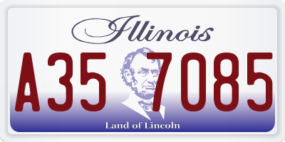 IL license plate A357085