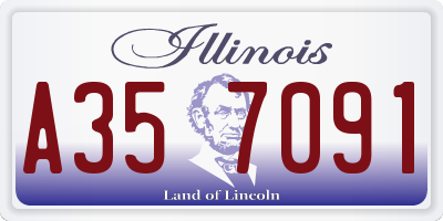 IL license plate A357091