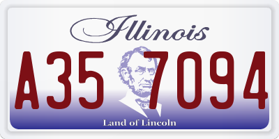 IL license plate A357094
