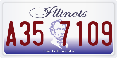 IL license plate A357109
