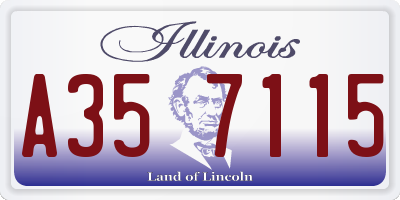 IL license plate A357115