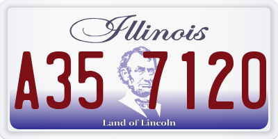 IL license plate A357120