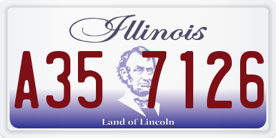 IL license plate A357126