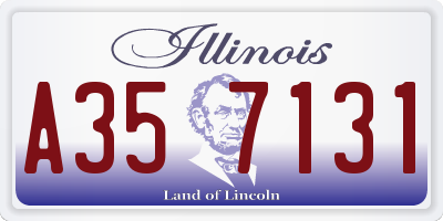 IL license plate A357131