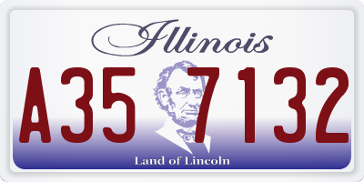 IL license plate A357132