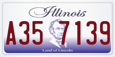 IL license plate A357139