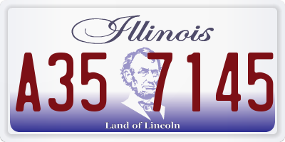 IL license plate A357145