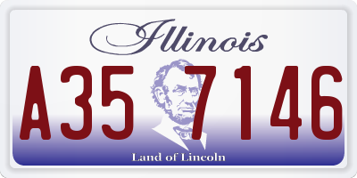 IL license plate A357146