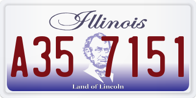 IL license plate A357151
