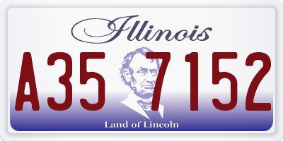 IL license plate A357152