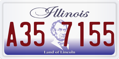 IL license plate A357155