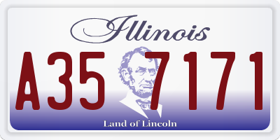 IL license plate A357171