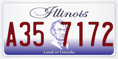 IL license plate A357172