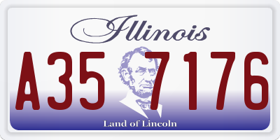 IL license plate A357176