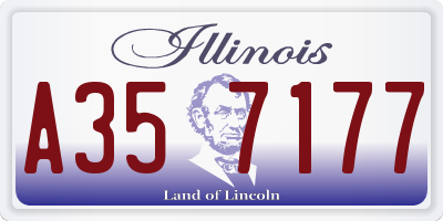 IL license plate A357177
