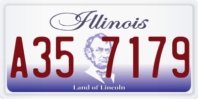 IL license plate A357179